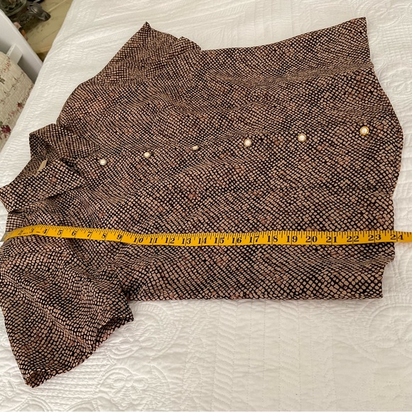 APOSTROPHE, ANIMAL PRINT BLOUSE AND MATCHING SKIRT, SIZE: L - Picture 7 of 12